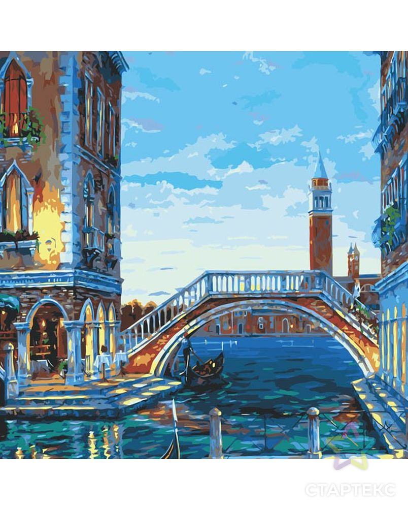 Картины по номерам Белоснежка Каналы Венеции 40х50 см арт. МГ-108722-1-МГ0960672 2