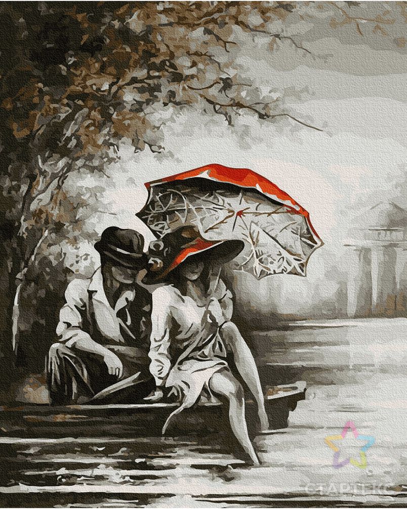 Картины по номерам Molly Пара под зонтом (21 цвет) 40х50 см арт. МГ-108362-1-МГ0961468 3