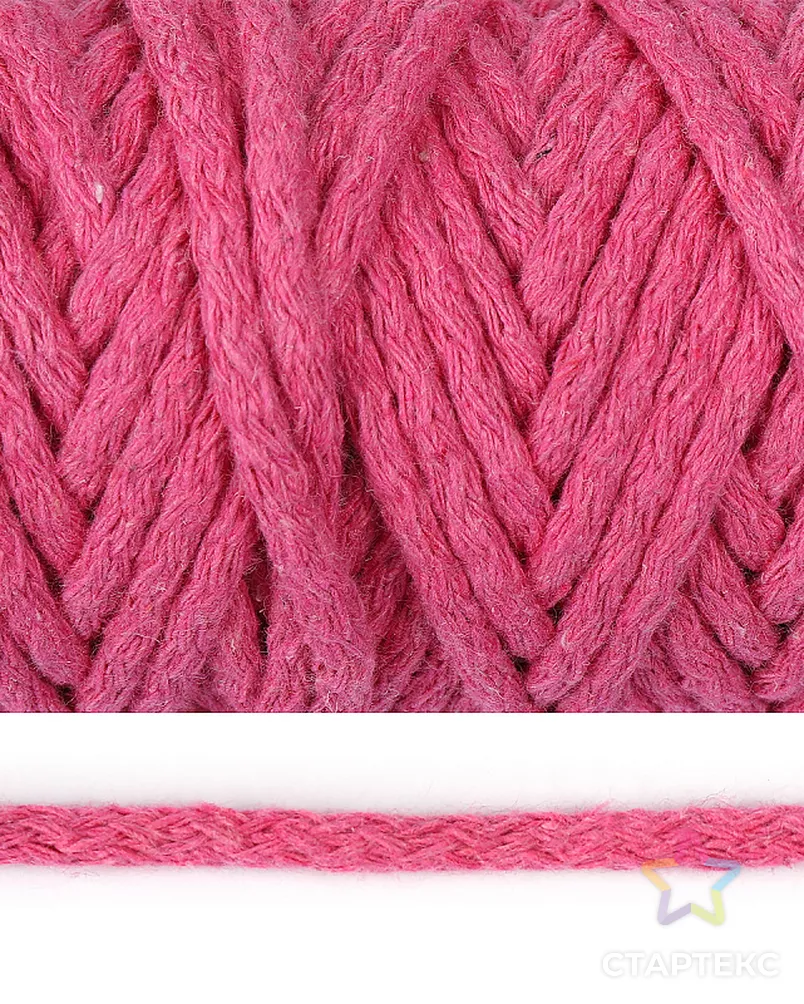 Шнур круглый х/б 08мм с наполнителем цв.2127 розовый уп.50м арт. МГ-117460-1-МГ0975999 - рис. 1 Шнур круглый х/б 08мм с наполнителем цв.2127 розовый уп.50м арт. МГ-117460-1-МГ0975999 - рис. 1