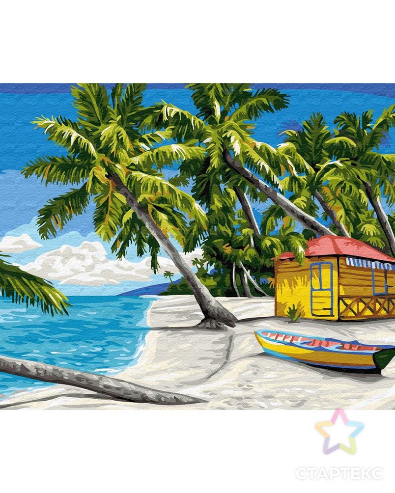 Картины по номерам Molly Райский островок 15х20 см арт. МГ-109491-1-МГ0985973