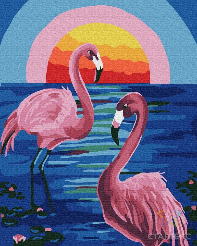 Картины по номерам Molly Розовые фламинго 15х20 см арт. МГ-109529-1-МГ0986027 3
