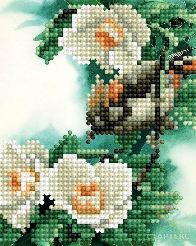 Картины мозаикой Molly Птица на ветке 15х20 см арт. МГ-110954-1-МГ0994127 2
