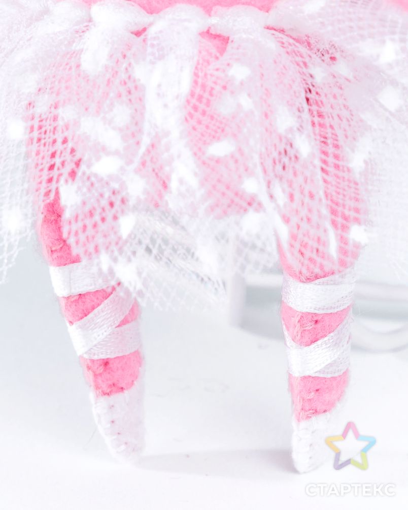 Набор для изготовления текстильной игрушки из фетра "Свинка Балеринка" 14,5 см арт. МГ-8769-1-МГ0632212 4