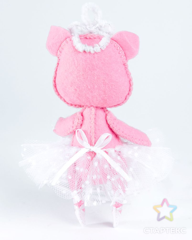 Набор для изготовления текстильной игрушки из фетра "Свинка Балеринка" 14,5 см арт. МГ-8769-1-МГ0632212 5