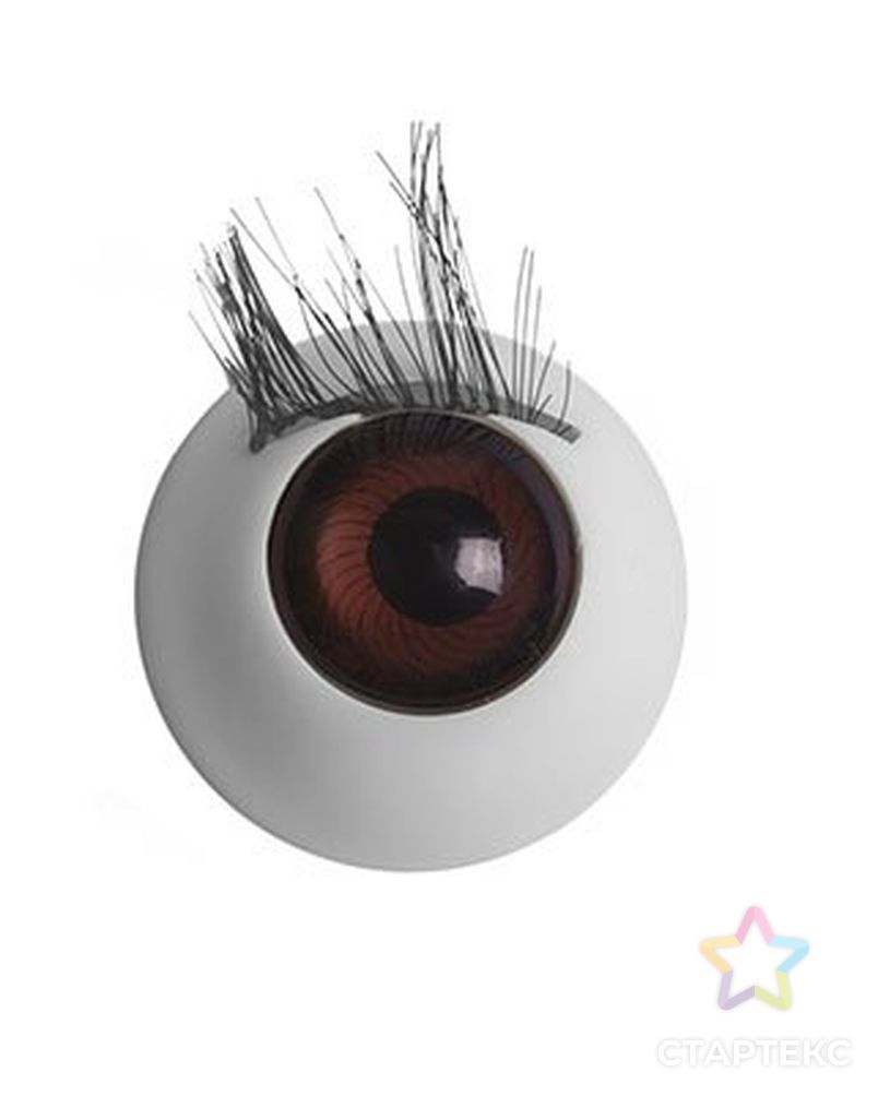 Глаза с ресницами цв.коричневый арт. МГ-10437-1-МГ0698849 2