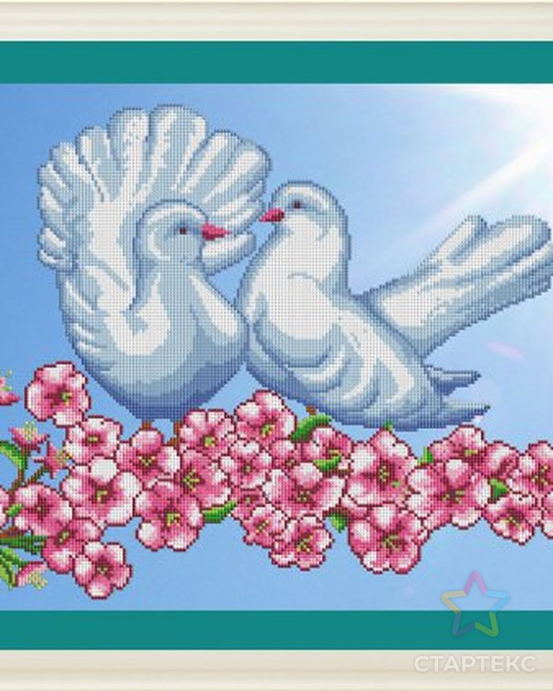 Схема вышивка голубых голубей. Вышивка голуби. Набор для вышивания бисером голуби. Вышивка два голубя. Наборы вышивки крестом голуби.