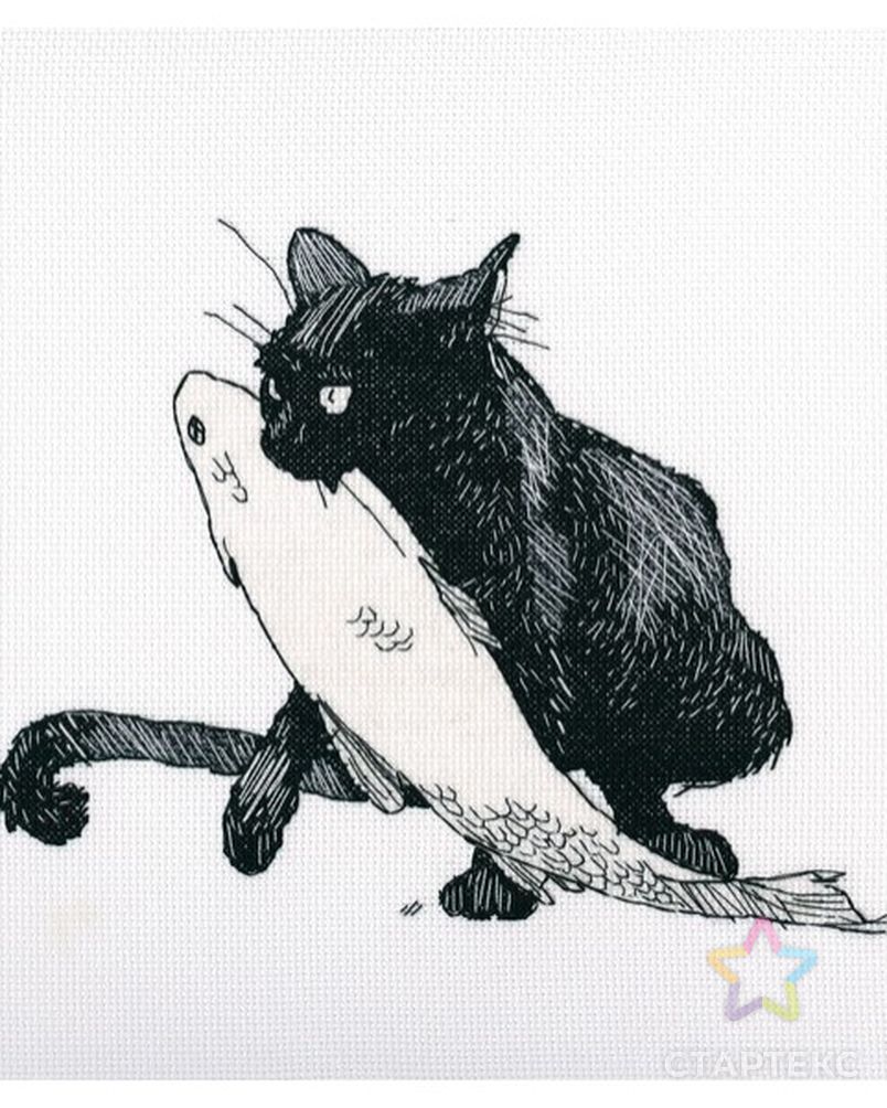 Черный кот рисунок (40 фото)