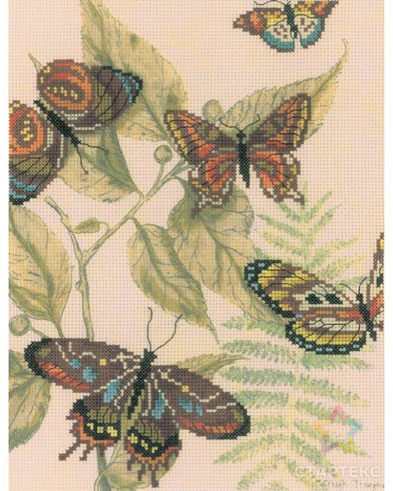 Набор для вышивания РТО Царство бабочек 20х26 см. арт. МГ-49672-1-МГ0606642 2