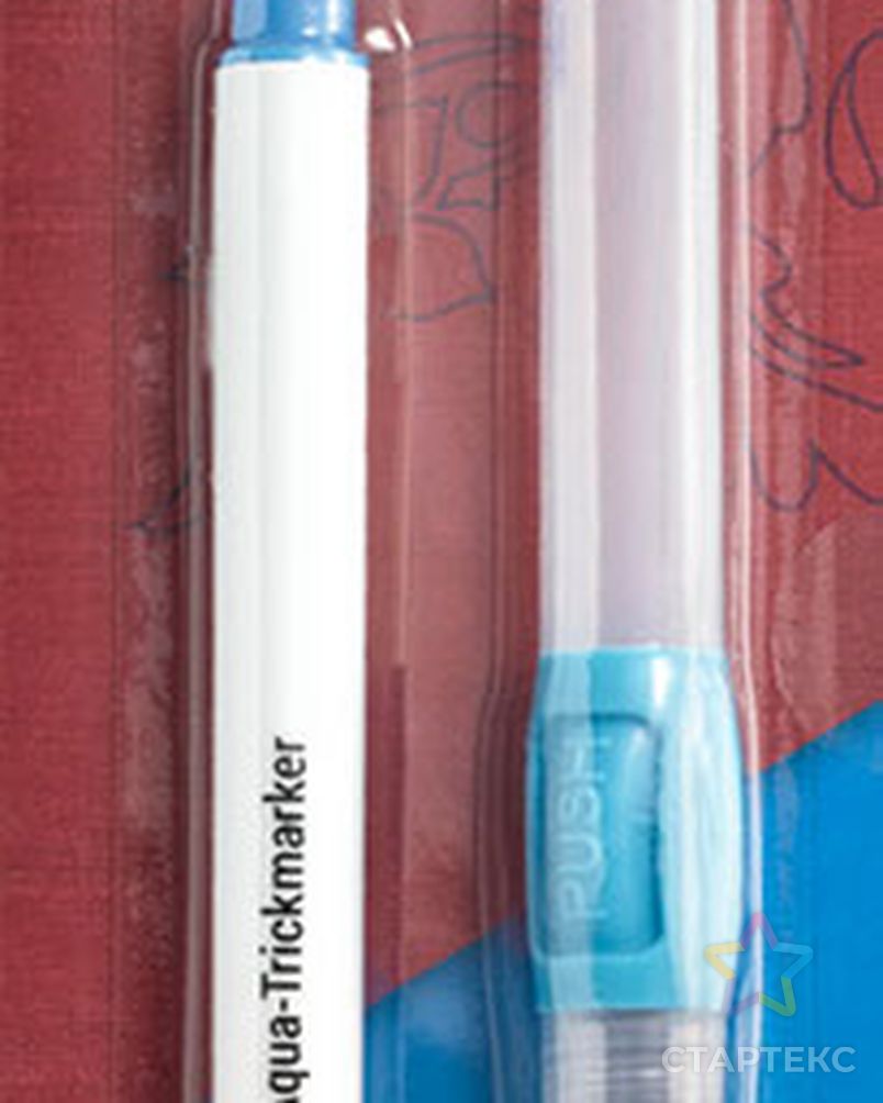 Аква-трик-маркет+карандаш водяной PRYM 611845 (бирюзовый) арт. МГ-67041-1-МГ0742441 3