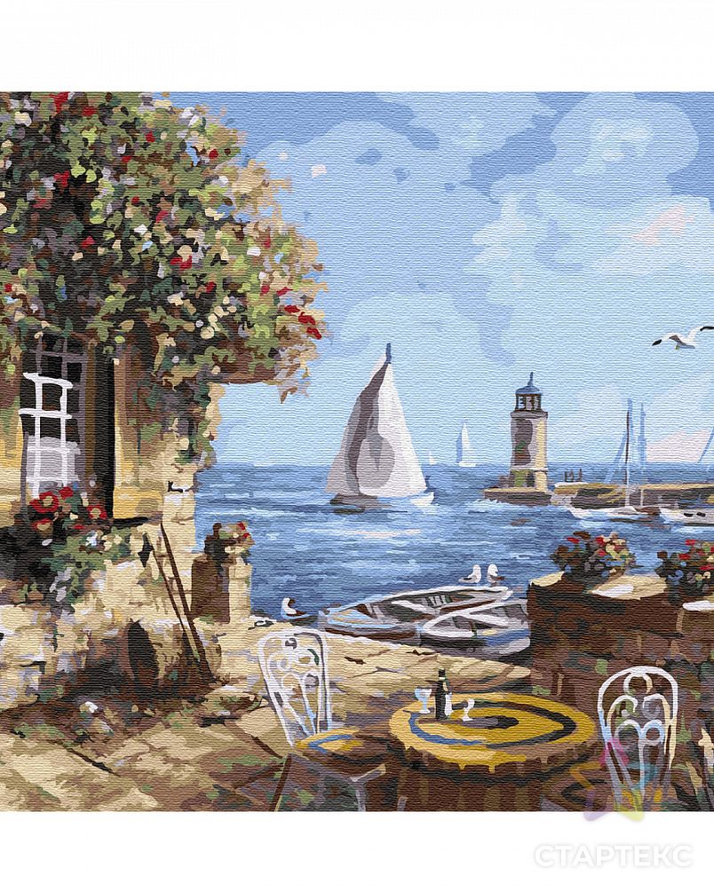 Картины по номерам Molly Летнее кафе (28 цветов) 40х50 см арт. МГ-96297-1-МГ0860036