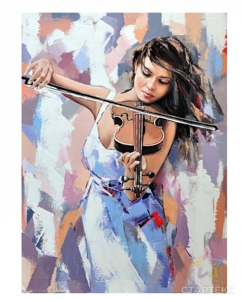Картина по номерам с цветной схемой на холсте Molly Звуки музыки (18 цветов) 30х40 см арт. МГ-96360-1-МГ0859798 2