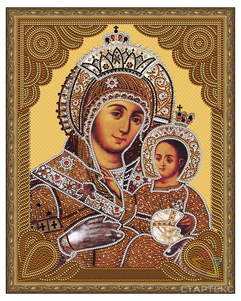 Картина 5D мозаика с нанесенной рамкой Molly Вифлеемская Божия Матерь (15 цветов) 40х50 см арт. МГ-103155-1-МГ0949533