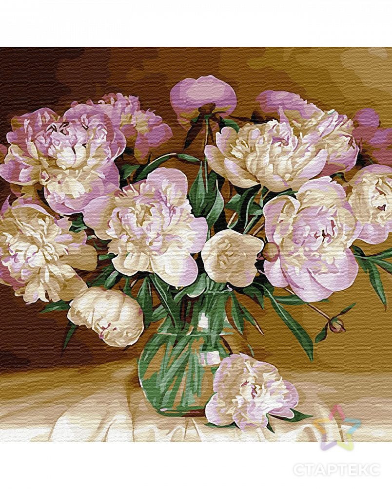 Картины по номерам на дереве Molly Бузин. Букет в теплых тонах (28 цветов) 40х50 см арт. МГ-104217-1-МГ0950054