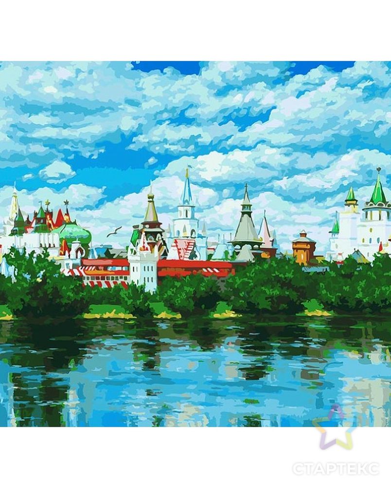 Картины по номерам Белоснежка Русское подворье 30х40 см арт. МГ-108378-1-МГ0981825 2