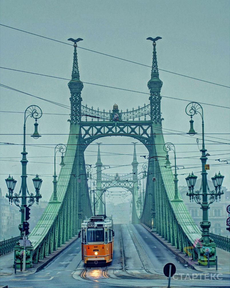 Картины по номерам Molly Будапешт. Мост свободы (21 цвет) 40х50 см арт. МГ-108412-1-МГ0961465 2