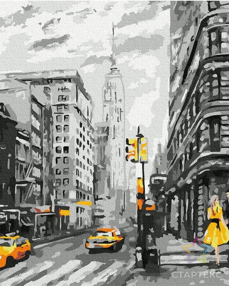 Картина по номерам с цветной схемой на холсте Molly Нью-Йорк 30х40 см арт. МГ-109216-1-МГ0972429 3