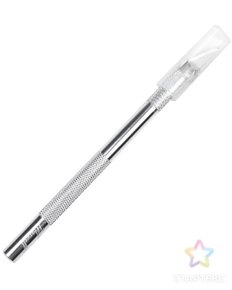 Макетный нож цанговый Maxwell аллюминий с лезвием цв.серебро арт. МГ-109875-1-МГ0975137