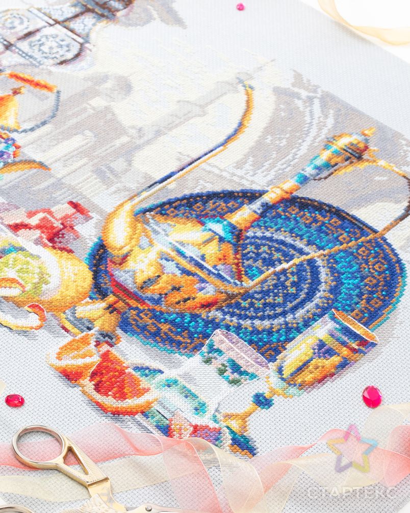 Набор для вышивания ЧУДЕСНАЯ ИГЛА Яркие краски Марокко 40х30 см арт. МГ-110950-1-МГ0993448 2