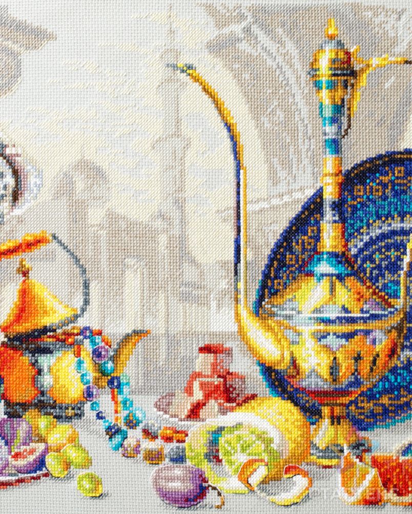 Набор для вышивания ЧУДЕСНАЯ ИГЛА Яркие краски Марокко 40х30 см арт. МГ-110950-1-МГ0993448 12