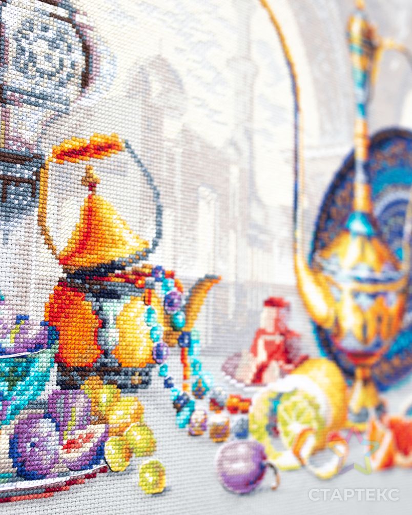 Набор для вышивания ЧУДЕСНАЯ ИГЛА Яркие краски Марокко 40х30 см арт. МГ-110950-1-МГ0993448 4