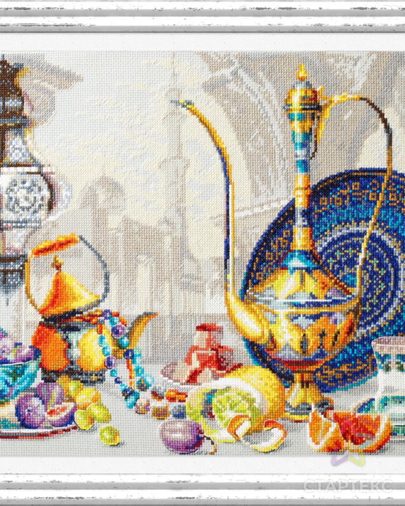 Набор для вышивания ЧУДЕСНАЯ ИГЛА Яркие краски Марокко 40х30 см арт. МГ-110950-1-МГ0993448 8