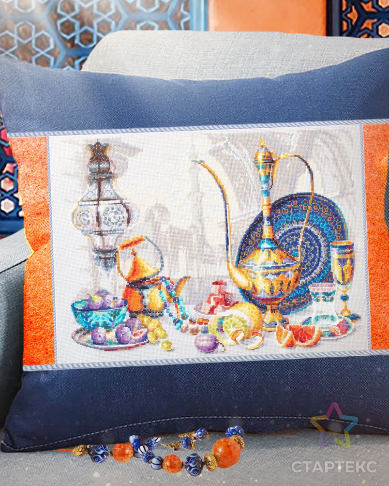 Набор для вышивания ЧУДЕСНАЯ ИГЛА Яркие краски Марокко 40х30 см арт. МГ-110950-1-МГ0993448 9
