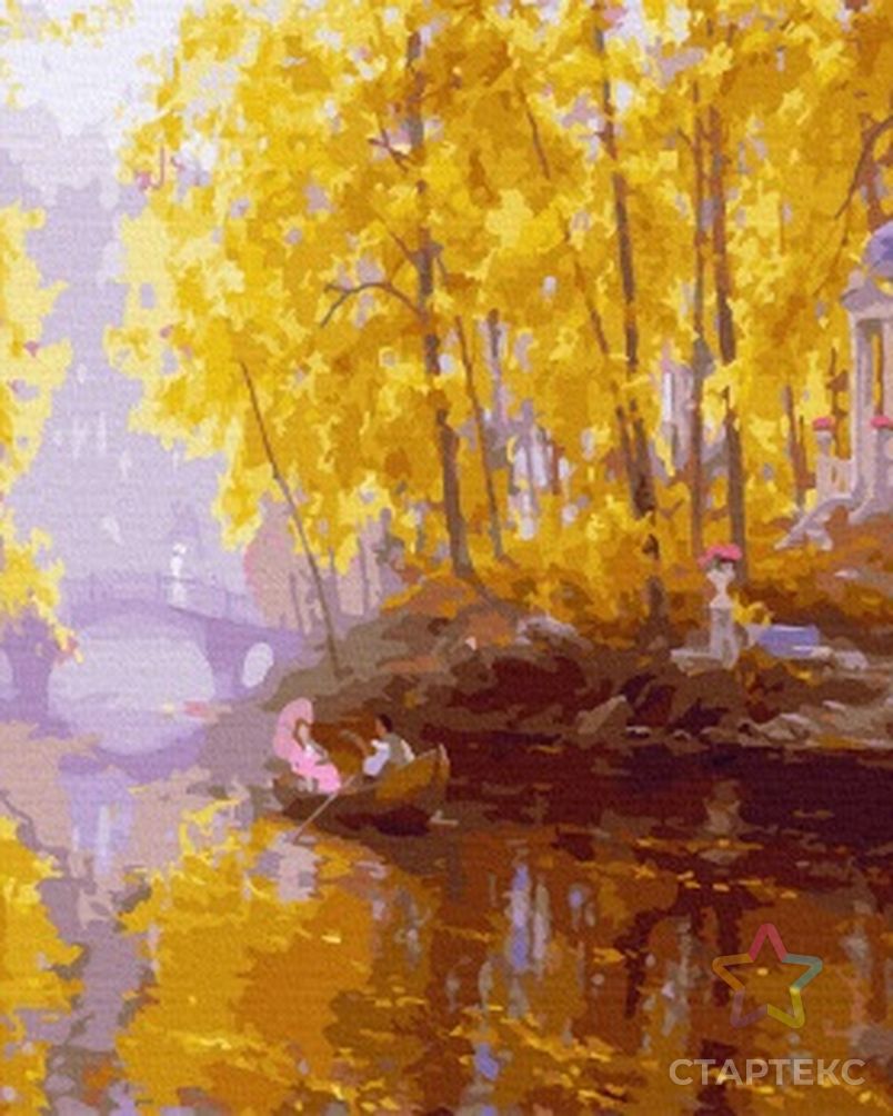 Картина по номерам с цветной схемой на холсте Molly Ковалёв В. Осень 40х50 см арт. МГ-112481-1-МГ1005296 2