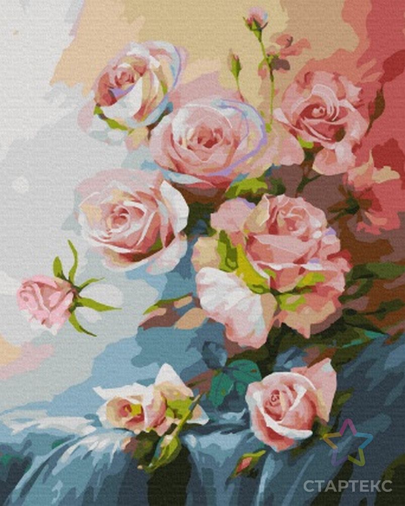 Картина по номерам с цветной схемой на холсте Molly Романов Р. Розовое утро 40х50 см арт. МГ-112484-1-МГ1005299 2