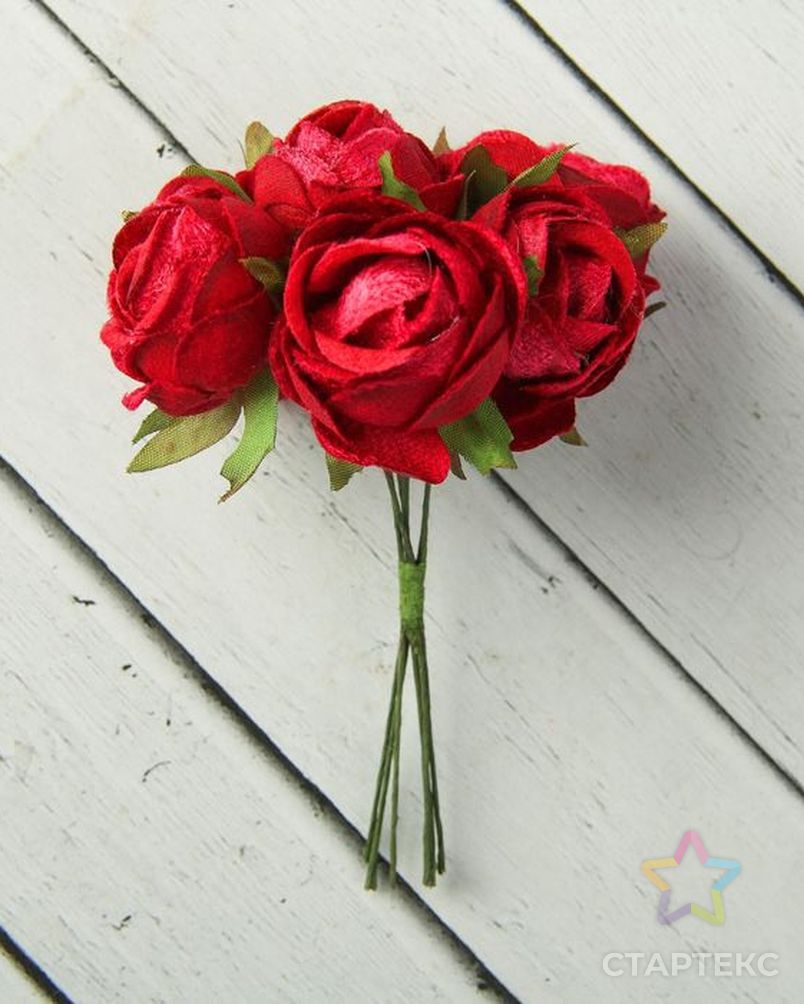 Декор для творчества «Нежные розы» 6 цветов арт. ИФЭ-1-1-35516 2