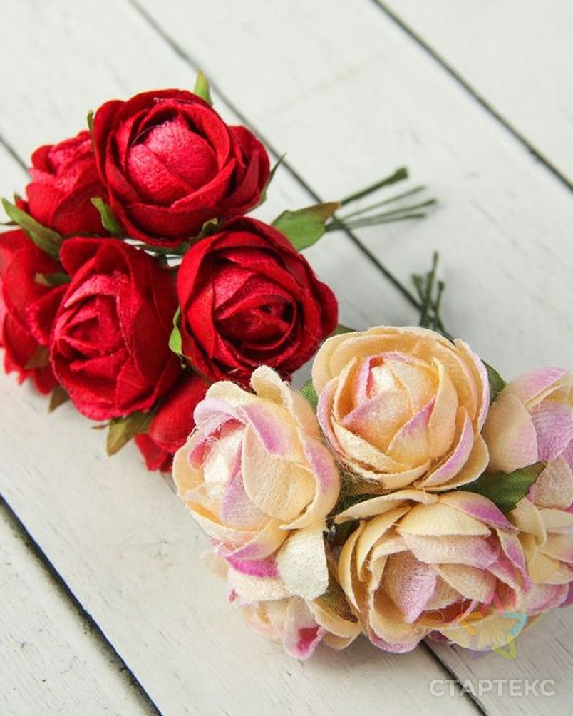 Декор для творчества «Нежные розы» 6 цветов арт. ИФЭ-1-1-35516 3
