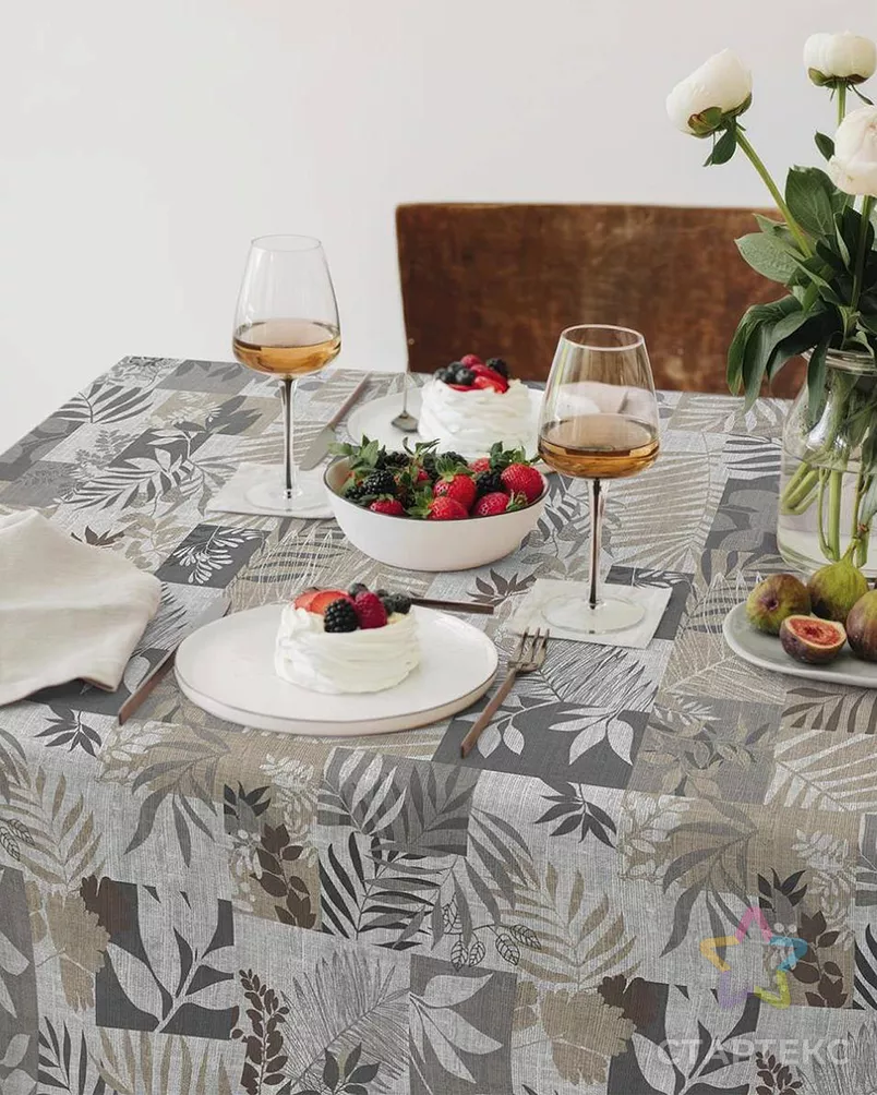 Природная мозайка (Рогожка набивная) арт. РЖК-397-1-0896.085 - рис. 2