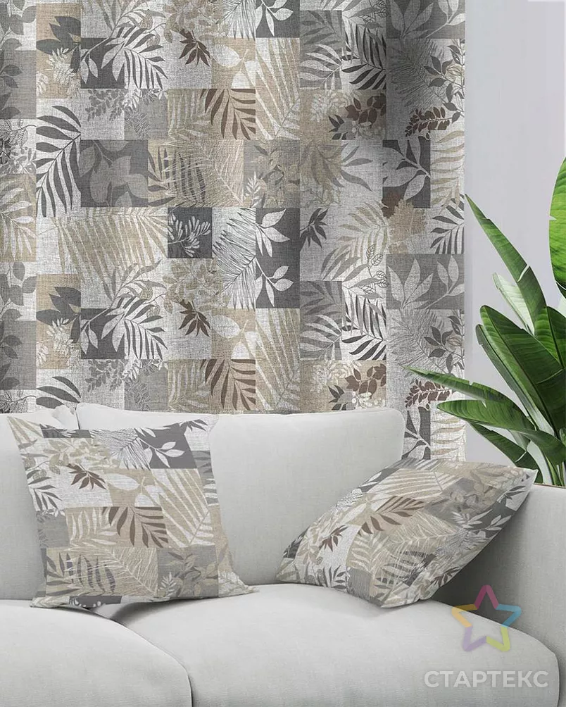 Природная мозайка (Рогожка набивная) арт. РЖК-397-1-0896.085 - рис. 3