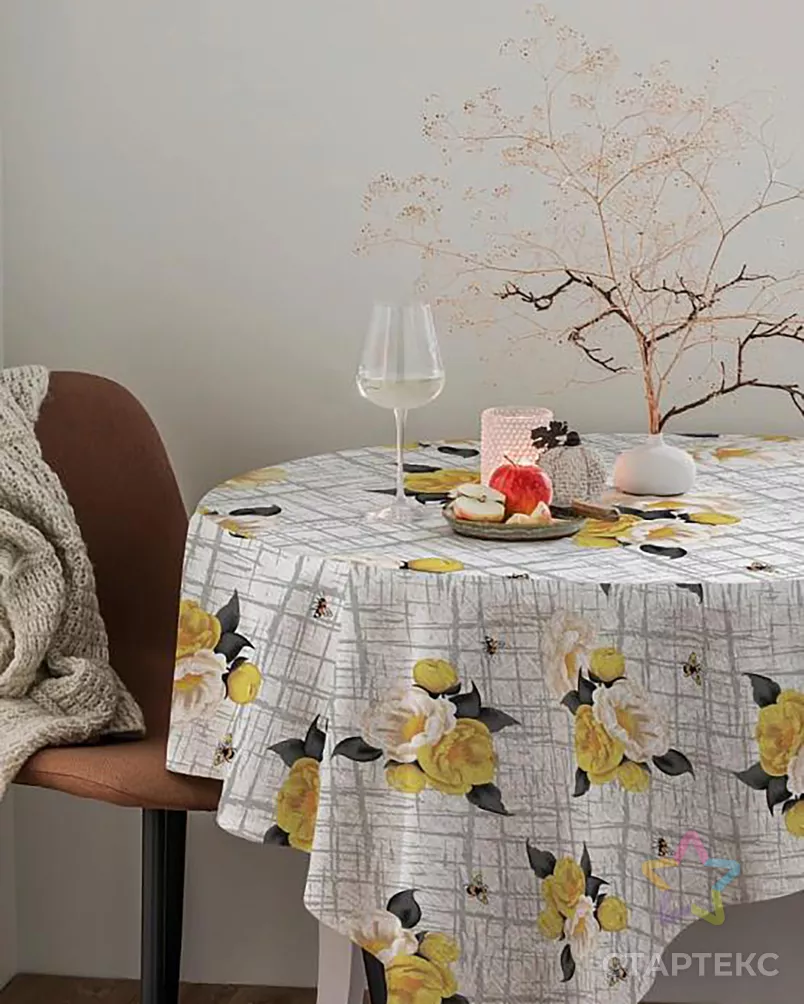 Медовый цвет (Рогожка набивная) арт. РЖК-361-1-1949.106 - рис. 2