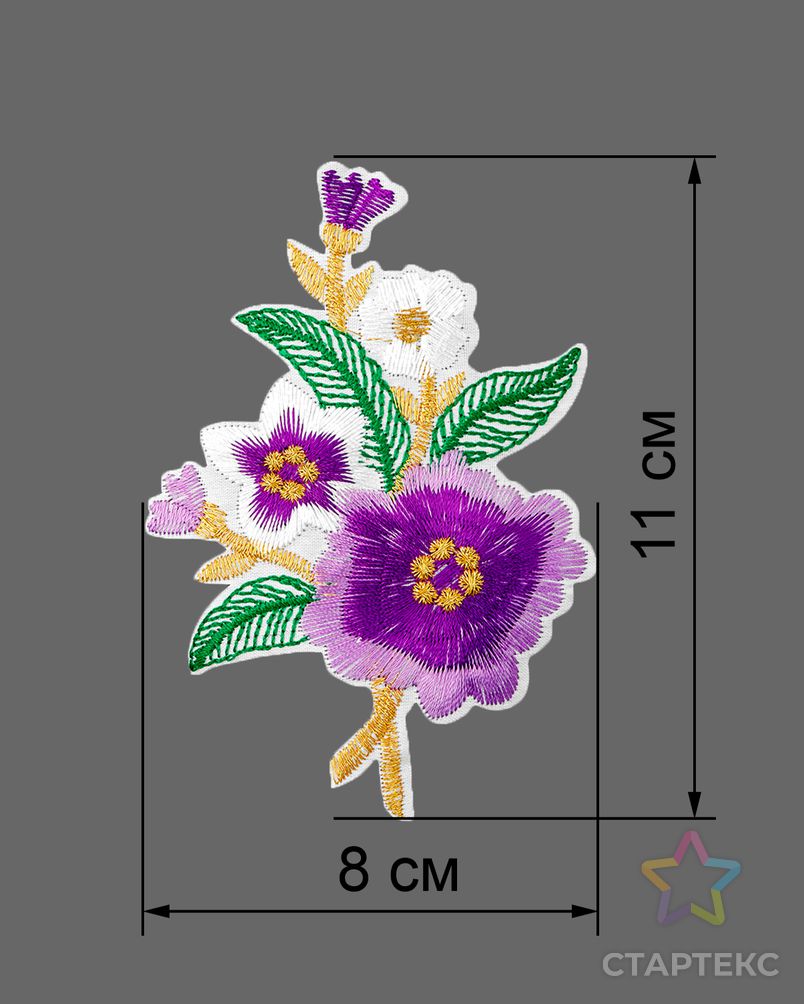 Аппликации термо р.8х11 см (в упаковке 20 шт.) арт. АДЦ-186-3-34155.003 2
