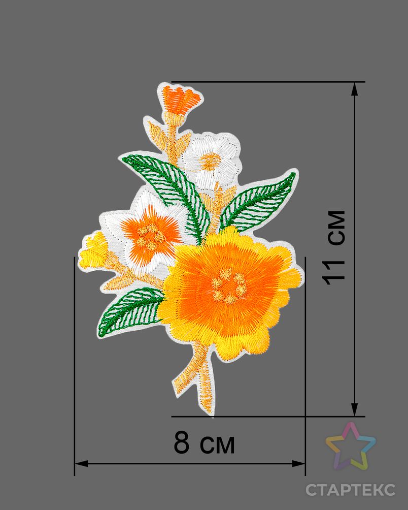 Аппликации термо р.8х11 см (в упаковке 20 шт.) арт. АДЦ-186-5-34155.005 2