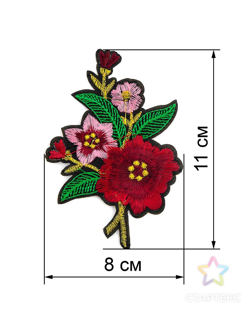 Аппликации термо р.8х11 см (в упаковке 20 шт.) арт. АДЦ-186-8-34155.009 2
