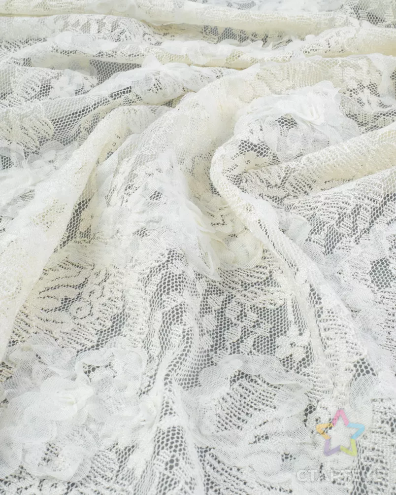 Кружевное полотно с вышивкой "Тичино" арт. КПКП-97-2-24621.002 - рис. 6