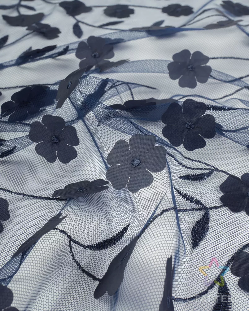 Сетка аппликация "Цветы" арт. СВС-108-4-25345.004 - рис. 4