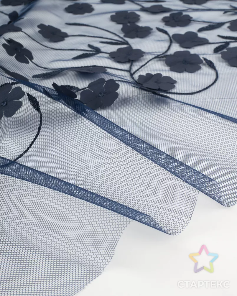 Сетка аппликация "Цветы" арт. СВС-108-4-25345.004 - рис. 6