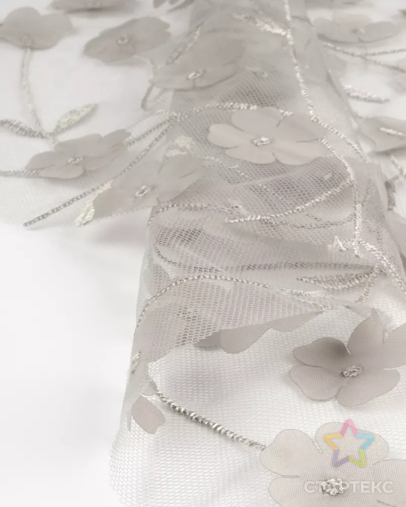 Сетка аппликация "Цветы" арт. СВС-108-5-25345.005 - рис. 8