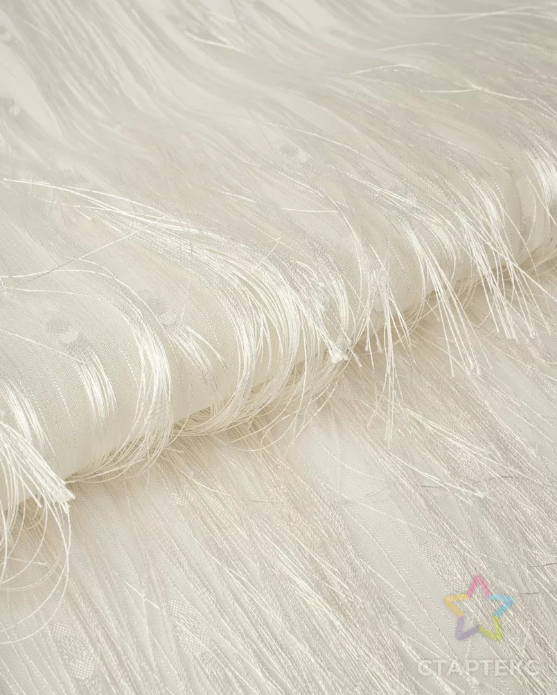 Декоративный шифон с бахромой арт. ШЖК-11-1-25993.001 - рис. 3