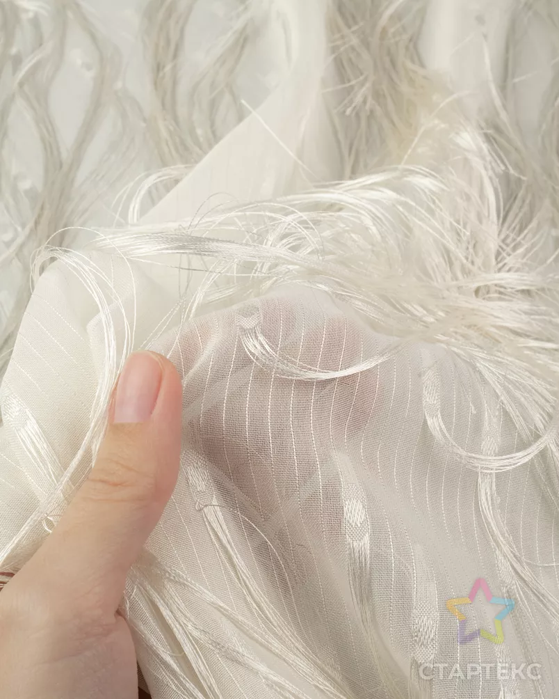 Декоративный шифон с бахромой арт. ШЖК-11-1-25993.001 - рис. 6