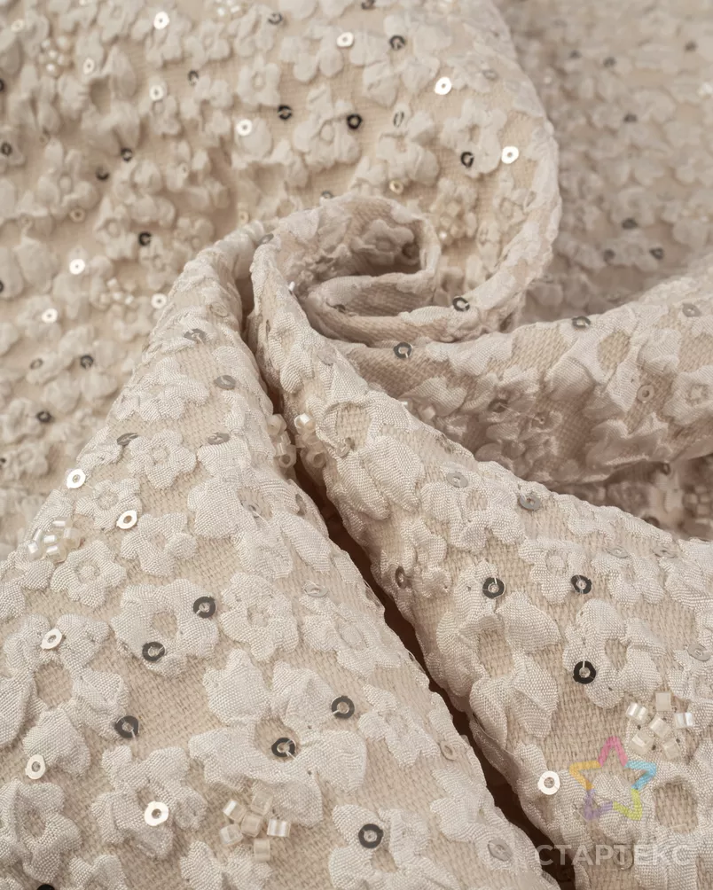 Фукро-жаккард "Академия" с бисером арт. ПЛ-995-2-25991.002 - рис. 5