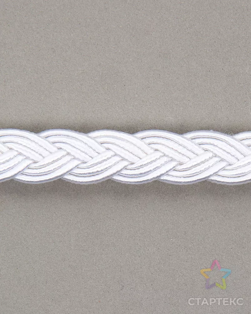 Тесьма "косичка" 10мм люрекс (50м) арт. ПРС-900-3-ПРС0023013 - рис. 1