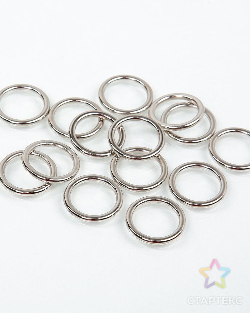 Кольцо металлическое 12мм металл ZAMAK (цинко-алюминиевый сплав), 100шт арт. ПРС-4504-1-ПРС0001328 2