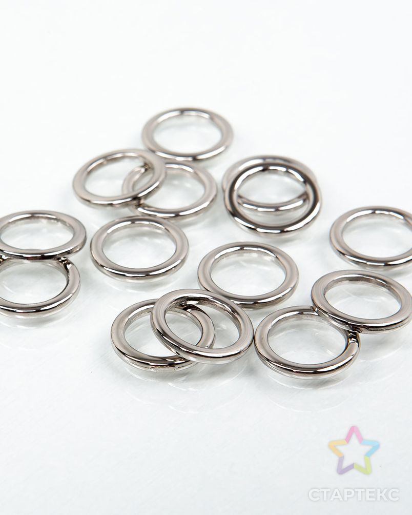 Кольцо металлическое 10мм металл ZAMAK (цинко-алюминиевый сплав), 100шт арт. ПРС-4516-1-ПРС0001383 3