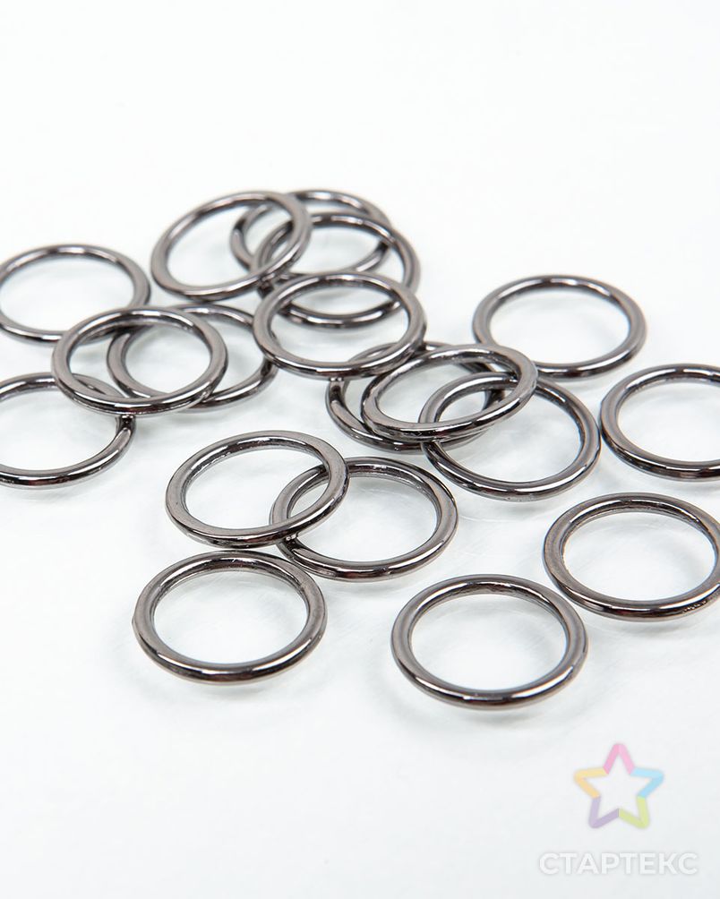 Кольцо металлическое 15мм металл ZAMAK (цинко-алюминиевый сплав), 50шт арт. ПРС-4546-1-ПРС0001431 2