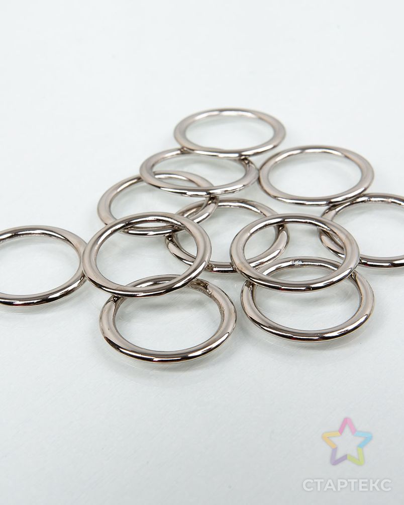 Кольцо металлическое 20мм металл ZAMAK (цинко-алюминиевый сплав), 50шт арт. ПРС-4551-1-ПРС0001438 2