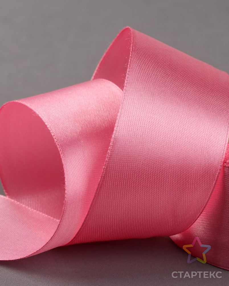 Лента атласная розовый 40 мм