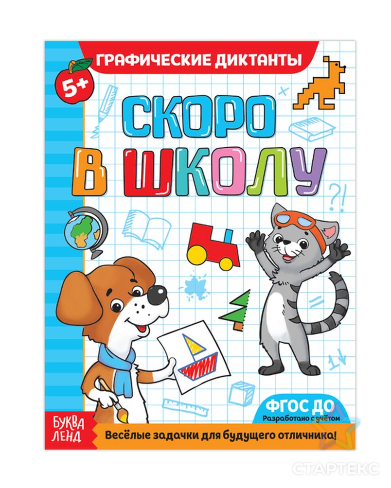 Обучающая книга «Графические диктанты», 16стр. - купить в Москве оптом и в  розницу по недорогой цене в интернет-магазине Стартекс (СМЛ0001659238)